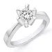diamant ring i 14 karat hvidguld 0,50 ct