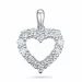 hjerte diamantvedhæng i 14 karat hvidguld 0,84 ct