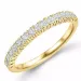 diamant alliancering i 14 karat guld 0,40 ct