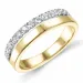 diamant ring i 14 karat guld.- og hvidguld 0,38 ct