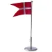 Dåbsgaver: 30 cm dannebrog flagstang i fortinnet  model: 150-76021