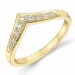 diamant ring i 14 karat guld 0,117 ct