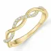 diamant ring i 14 karat guld 0,15 ct