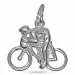 cykel vedhæng i sølv