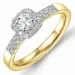 Bestillingsvare - diamantring i 14 karat guld.- og hvidguld 0,32 ct 0,26 ct