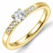 Bestillingsvare - diamantring i 14 karat guld 0,35 ct 0,05 ct