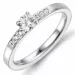 diamantring i 14 karat hvidguld 0,35 ct 0,05 ct