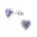Opal øreringe i sølv