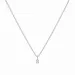 lab grown diamant vedhæng med halskæde i 925 karat sølv 0,062 ct