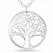 18 mm livets træ halskæde med vedhæng i sølv