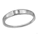 lab grown diamant solitairering i rhodineret sølv