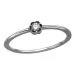 blomster lab grown diamant ring i rhodineret sølv