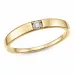 lab grown diamant solitairering i forgyldt sølv