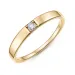 lab grown diamant alliancering i forgyldt sølv