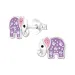elefant børneøreringe i sølv - Little Ones