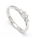 Diamant ring i 14 karat hvidguld 0,21 ct 0,132 ct
