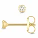 2,5 mm ørestikker i 9 karat guld med zirkon - Gold Collection