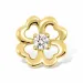 Blomstervedhæng i 9 karat guld