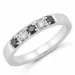 Diamantring i 14 karat hvidguld 0,10 ct 0,15 ct