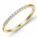 Smal diamantring i 14 karat guld 0,099 ct