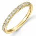 Smal diamantring i 14 karat guld 0,27 ct