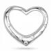 hjerte vedhæng i 14 karat hvidguld 0,12 ct