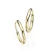13 mm Scrouples creoler i 14 karat guld