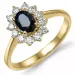 rosetring i 14 karat guld 0,55 ct 1,00 ct