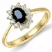 Rosetring i 14 karat guld 0,26 ct 0,65 ct