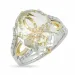 kvarts diamantring i 14 karat guld.- og hvidguld 0,16 ct 6,00 ct