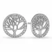 10 mm aagaard livets træ øreringe i sølv hvid zirkon