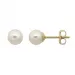 5 mm Støvring Design hvide perle øreringe i 8 karat guld