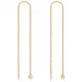 lange Støvring Design kæde øreringe i 8 karat guld