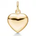 9 x 8 mm Støvring Design hjerte vedhæng i 8 karat guld
