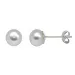 7 mm Støvring Design hvide perle øreringe i sølv