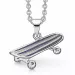 Skateboard Halskæde med vedhæng i sølv