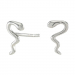 Siersbøl slange øreringe i sølv