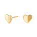 Siersbøl hjerte øreringe i 8 karat guld