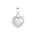 12 x 11 mm Siersbøl hjerte vedhæng i rhodineret sølv
