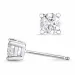 2 x 0,40 ct lab grown diamant hvidguld solitaireørestikker i 14 karat hvidguld med lab grown diamant 
