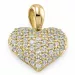 hjerte diamantvedhæng i 14 karat guld 0,35 ct