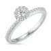 rund diamant hvidgulds ring i 14 karat hvidguld 0,15 ct 0,188 ct