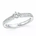 hvid diamant ring i 14 karat hvidguld 0,14 ct 0,162 ct