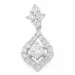 diamantvedhæng i 14 karat hvidguld 0,51 ct