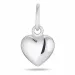 6 x 8 mm hjerte vedhæng i sølv