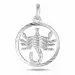 stjernetegn skorpionen vedhæng i sølv