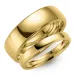 6 og 3 mm vielsesringe i 9 karat guld - sæt