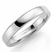 4 mm vielsesring i 9 karat hvidguld