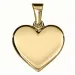 13 x 12,5 mm hjerte vedhæng i 8 karat guld - Amoré