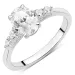zirkon ring i sølv